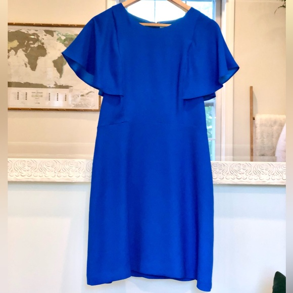 CeCe Dresses & Skirts - CeCe Flutter Sleeve Overlay Dress 4